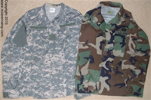 Gen 1 Woodland Camouflage and Gen 2 Universal Camouflage
