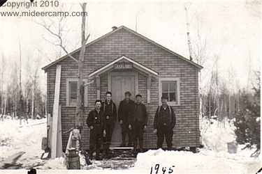 Historic Black and White Deer Camp Photos