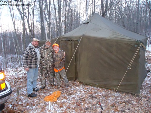 Deer Camp with a Military Surplus Wall Tent