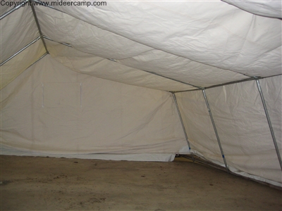 Inside of the Tent as it drys indoors